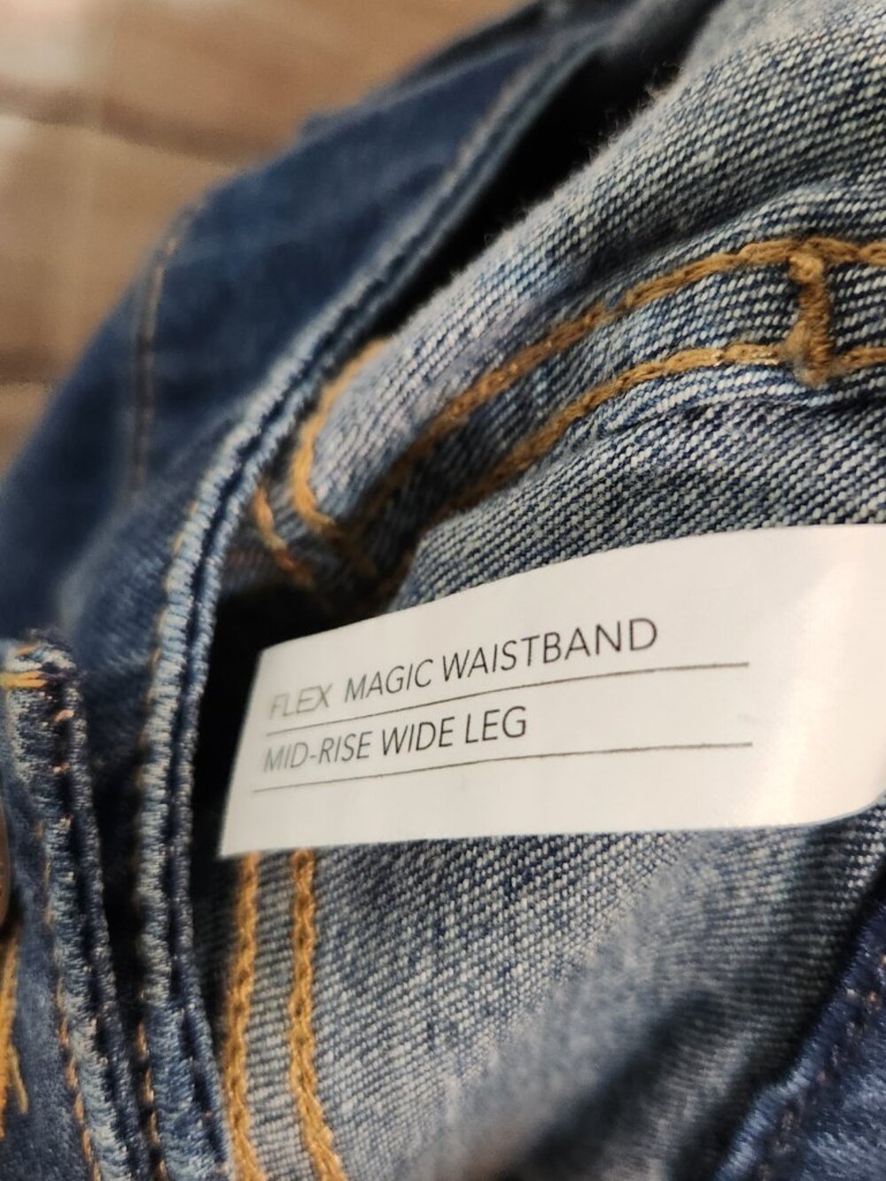 Lane Bryant Jeans Flex Magic Waistband Mid Rise Wide Leg Women's Size 14 New - Picture 14 of 15